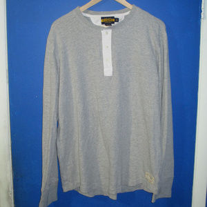 Ralph Lauren Rugby Henley L/S Gray Shirt XL